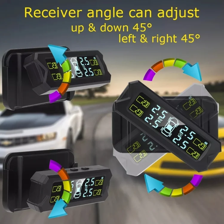 CRP6148_6.webp Car High Precision Solar Charging Tire Pressure Monitoring System TPMS, Built-in Beep Sensor - Image 7