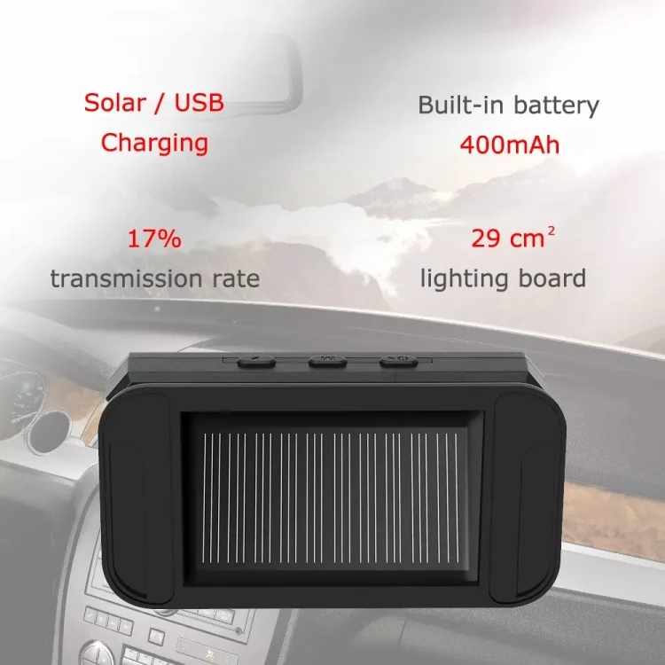 CRP6148_7.webp Car High Precision Solar Charging Tire Pressure Monitoring System TPMS, Built-in Beep Sensor - Image 8