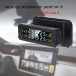 Car High Precision Solar Charging Tire Pressure Monitoring System TPMS, Built-in Beep Sensor - Image 10