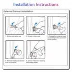 Car High Precision Solar Charging Tire Pressure Monitoring System TPMS, External Voice Sensor - Image 4