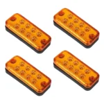 4 PCS 10-30V 8LED Car Tail Light Side Lamp