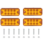4 PCS 10-30V 8LED Car Tail Light Side Lamp - Image 2
