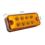 4 PCS 10-30V 8LED Car Tail Light Side Lamp - Image 3