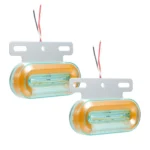 2 PCS 12V 12LED Car Oval Side Lamp - Image 2
