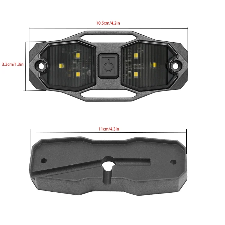 CRP6289_1.webp For UTV ATV Polaris RZR Golf Cart Motorcycle LED Guard Bar Light - Image 2
