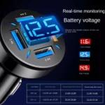 4 in 1 USB 66W Digital Display Car Super Fast Charger - Image 6