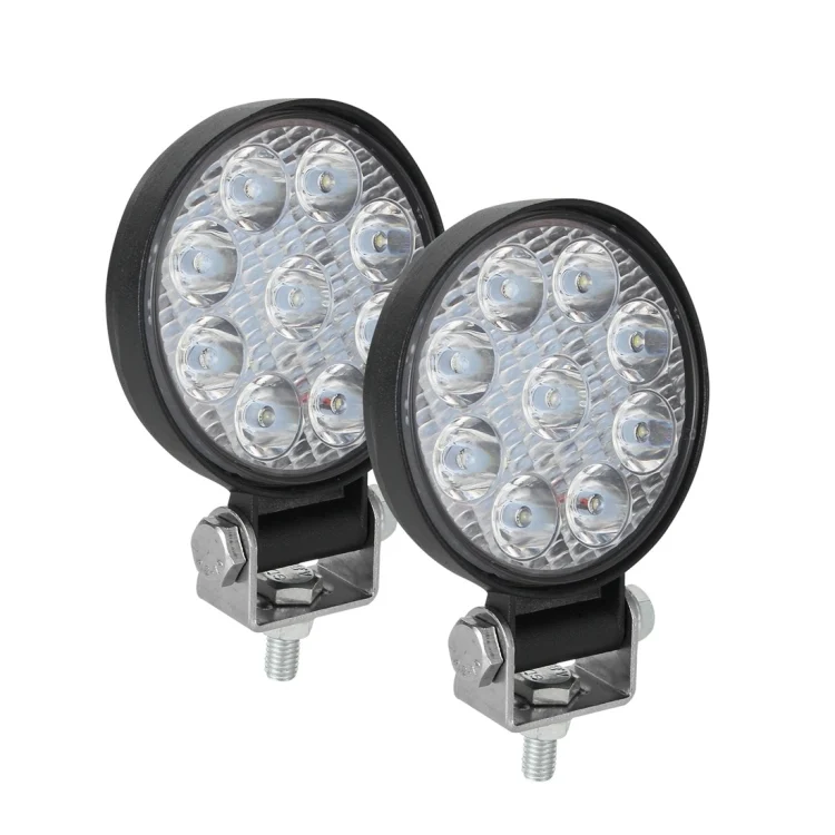CRP6901_1.webp D0035 6.3W 10-30V DC 6000K 3 inch 9 LEDs Circle Offroad Truck Car Driving Light Spotlight Work Light Fog Light - Image 2
