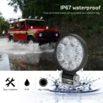 D0035 6.3W 10-30V DC 6000K 3 inch 9 LEDs Circle Offroad Truck Car Driving Light Spotlight Work Light Fog Light - Image 9