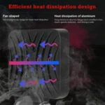 D0038 11.2W 10-30V DC 6000K 3 inch 16 LEDs Square Offroad Truck Car Driving Light Work Light Spotlight Fog Light - Image 5