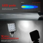 D0038 11.2W 10-30V DC 6000K 3 inch 16 LEDs Square Offroad Truck Car Driving Light Work Light Spotlight Fog Light - Image 7