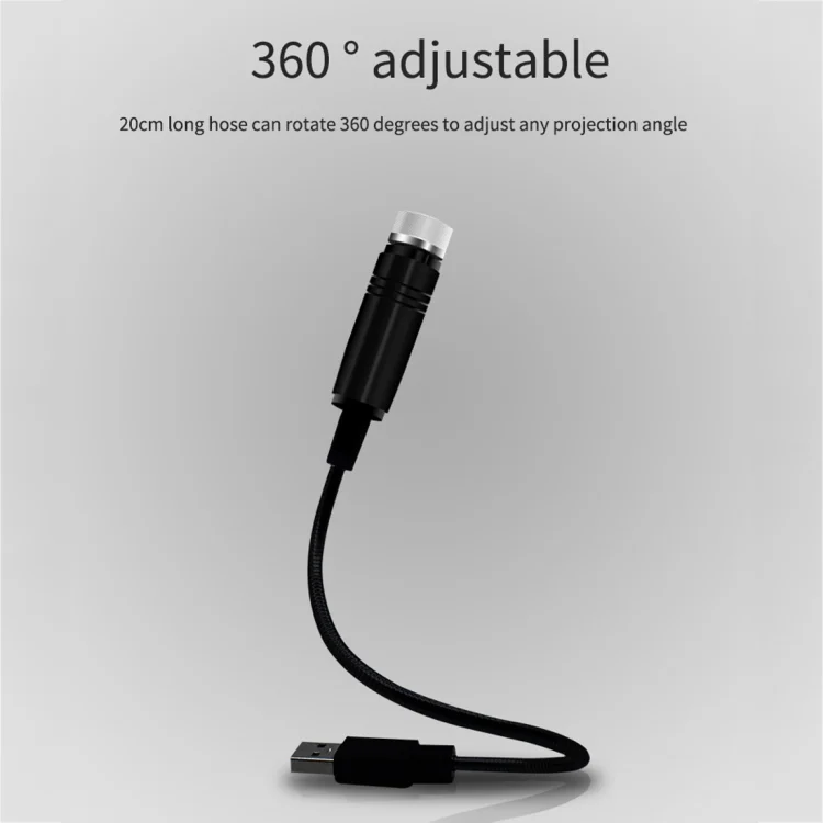 CRP6905PL_1.webp Car USB Star Dome Projector Hose Light, Constantly Bright Version - Image 2