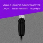 Car USB Star Dome Projector Hose Light, Constantly Bright Version - Image 4