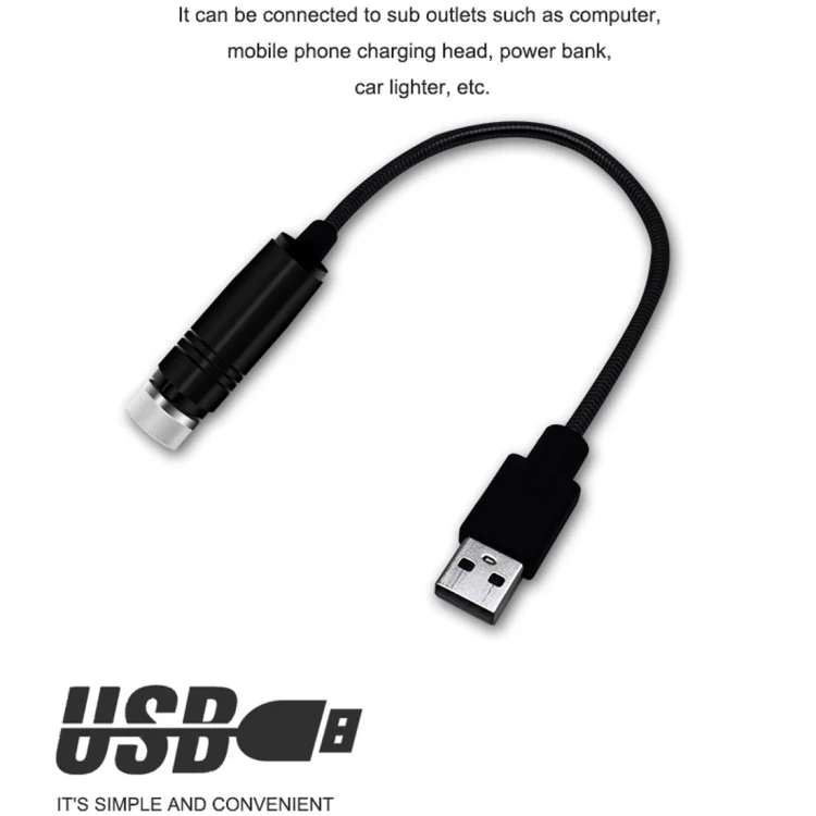 CRP6905PL_4.webp Car USB Star Dome Projector Hose Light, Constantly Bright Version - Image 5