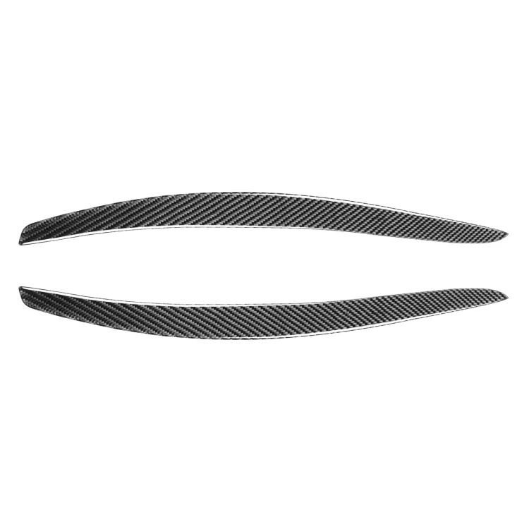 2 PCS / Set Carbon Fiber Car Lamp Eyebrow Decorative Sticker for BMW E92 / E93 2006-2012, Drop Glue Version