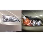2 PCS / Set Carbon Fiber Car Lamp Eyebrow Decorative Sticker for Honda Civic 2001-2003, Drop Glue Version - Image 6