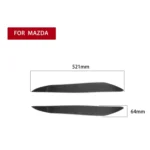 2 PCS / Set Carbon Fiber Car Lamp Eyebrow Decorative Sticker for Mazda 3 2010-2013 / M3 Xingcheng, Drop Glue Version - Image 2