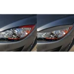 2 PCS / Set Carbon Fiber Car Lamp Eyebrow Decorative Sticker for Mazda 3 2010-2013 / M3 Xingcheng, Drop Glue Version - Image 6