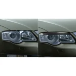 2 PCS / Set Carbon Fiber Car Lamp Eyebrow Decorative Sticker for Volkswagen Passat B6 3C 2005-2010, Drop Glue Version - Image 6