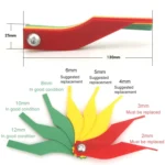 Car Brake Pad Scale Ruler Thickness Measuring Tool - Image 3