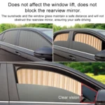 4 in 1 Car Auto Sunshade Curtains Windshield Cover Set - Image 7