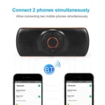 T826 Car Bluetooth Wireless MP3 Player FM Player for Sun Visor - Image 6