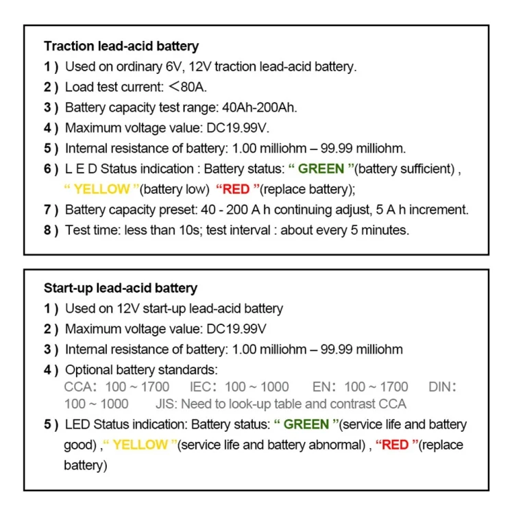 CRP7863_7.webp DUOYI DY226A Car 3 in 1 CCA Load Battery Charging Digital Capacity Tester - Image 8