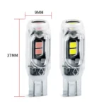 4pcs T10 DC12V /  0.84W / 0.07A / 150LM Car Clearance Light 5LEDs SMD-3030 Lamp Beads with lens - Image 3