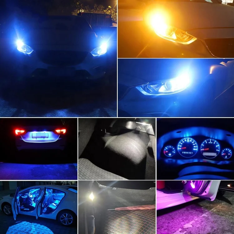 CRP7868_B6.webp 4pcs T10 DC12V /  0.84W / 0.07A / 150LM Car Clearance Light 5LEDs SMD-3030 Lamp Beads with lens - Image 7
