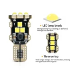 4pcs T15 DC12V / 1.5W / 0.13A / 540LM Car Decoding Reversing Light 9LEDs SMD-3030 Lamp Beads - Image 2