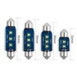 2pcs 31mm IC12V /  2.76W / 0.23A / 300LM 3LEDs SMD Car Reading Lamp Dome Light - Image 2