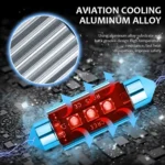 2pcs 39mm IC12V /  2.76W / 0.23A / 300LM 3LEDs SMD Car Reading Lamp Dome Light - Image 5