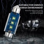 2pcs 41mm IC12V /  2.76W / 0.23A / 300LM 3LEDs SMD Car Reading Lamp Dome Light - Image 6