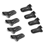 8 PCS Automotive ABS Side Door Hinge Protector Cover Trim for Jeep Wrangler JL 4 Door 2018-2019