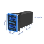 For Toyota Ralink 2014-2018 QC3.0 Dual USB Port Car Charger - Image 3