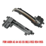 1 Pair For Audi A4 B8.5 Car Dynamic LED Turn Signal Light Rearview Mirror Flasher Water Blinker - Image 2