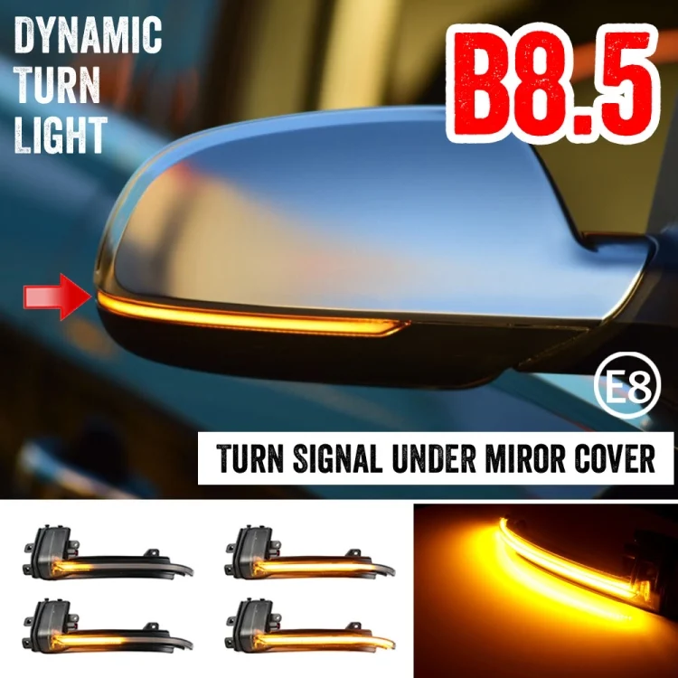 CRP7905TH_4.webp 1 Pair For Audi A4 B8.5 Car Dynamic LED Turn Signal Light Rearview Mirror Flasher Water Blinker - Image 5