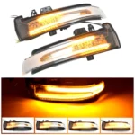 1 Pair For Mercedes-Benz A Class W176 2013-2017 Car Dynamic LED Turn Signal Light Rearview Mirror Flasher Water Blinker