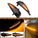 1 Pair For Honda Civic 2006-2011 Car Dynamic LED Turn Signal Light Rearview Mirror Flasher Water Blinker - Image 5