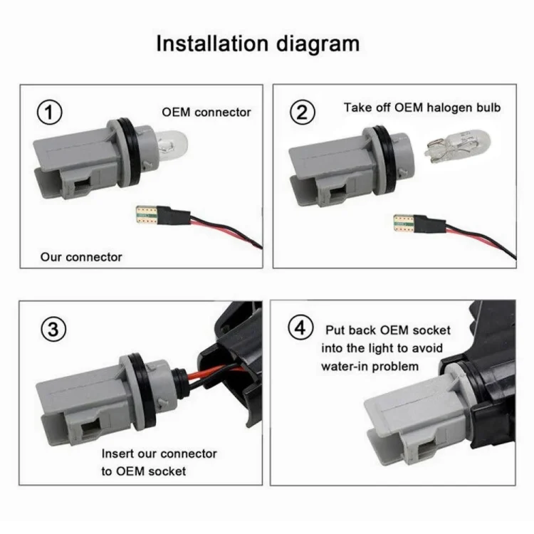 CRP7912_B3.webp 2pcs For Honda Civic 2001-2015 Car Dynamic LED Fender Side Light 34301-S5H-T02 - Image 4
