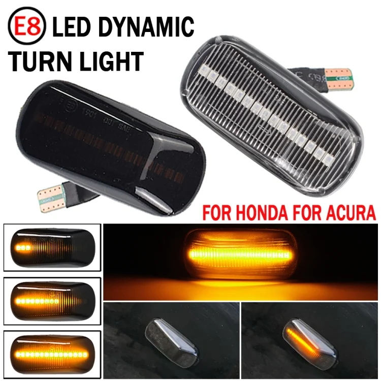 CRP7912_B4.webp 2pcs For Honda Civic 2001-2015 Car Dynamic LED Fender Side Light 34301-S5H-T02 - Image 5