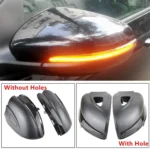 1 Pair For Volkswagen Golf 6 MK6 Car Dynamic LED Turn Signal Light Rearview Mirror Flasher Water Blinker, without Hole - Image 6