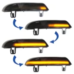 2pcs For Volkswagen Golf 5 MK5 2003-2008 Car Dynamic LED Turn Signal Light Rearview Mirror Flasher Water Blinker - Image 4