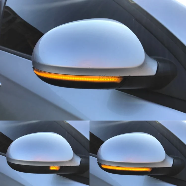 CRP7916TH_5.webp 2pcs For Volkswagen Golf 5 MK5 2003-2008 Car Dynamic LED Turn Signal Light Rearview Mirror Flasher Water Blinker - Image 6