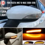 1 Pair For Ford Fiesta 2008-2017 Car Dynamic LED Turn Signal Light Rearview Mirror Flasher Water Blinker - Image 7
