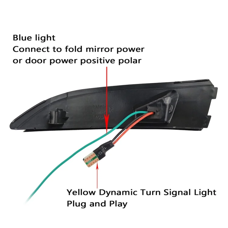 CRP7919_3.webp 1 Pair For Ford Fiesta 2008-2017 Car Dynamic LED Turn Signal Light Rearview Mirror Flasher Water Blinker - Image 4