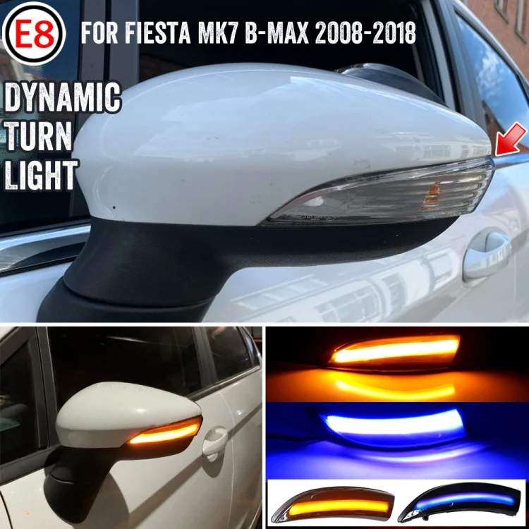 CRP7919_6.webp 1 Pair For Ford Fiesta 2008-2017 Car Dynamic LED Turn Signal Light Rearview Mirror Flasher Water Blinker - Image 7