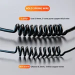 K4 Car 3 in 1 PD + USB Dual Port Fast Charger with Spring Data Cable - Image 6