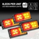 4pcs MK-049 Truck 8LEDs Double Color Side Marker Light - Image 5