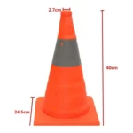Car Telescopic Folding Road Cone Oxford Cloth Reflective Warning Sign - Image 2