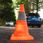 Car Telescopic Folding Road Cone Oxford Cloth Reflective Warning Sign - Image 5